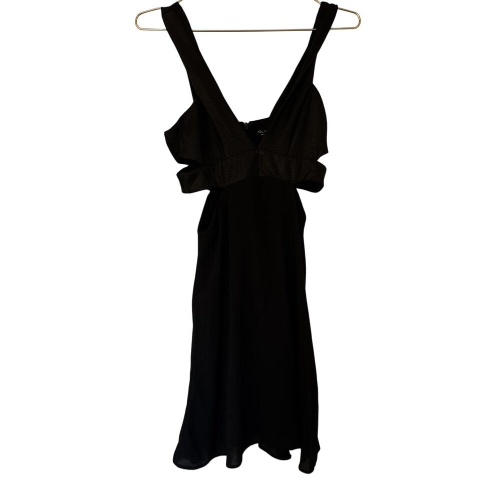 Black Mini Dress with Cut Outs in the Sides